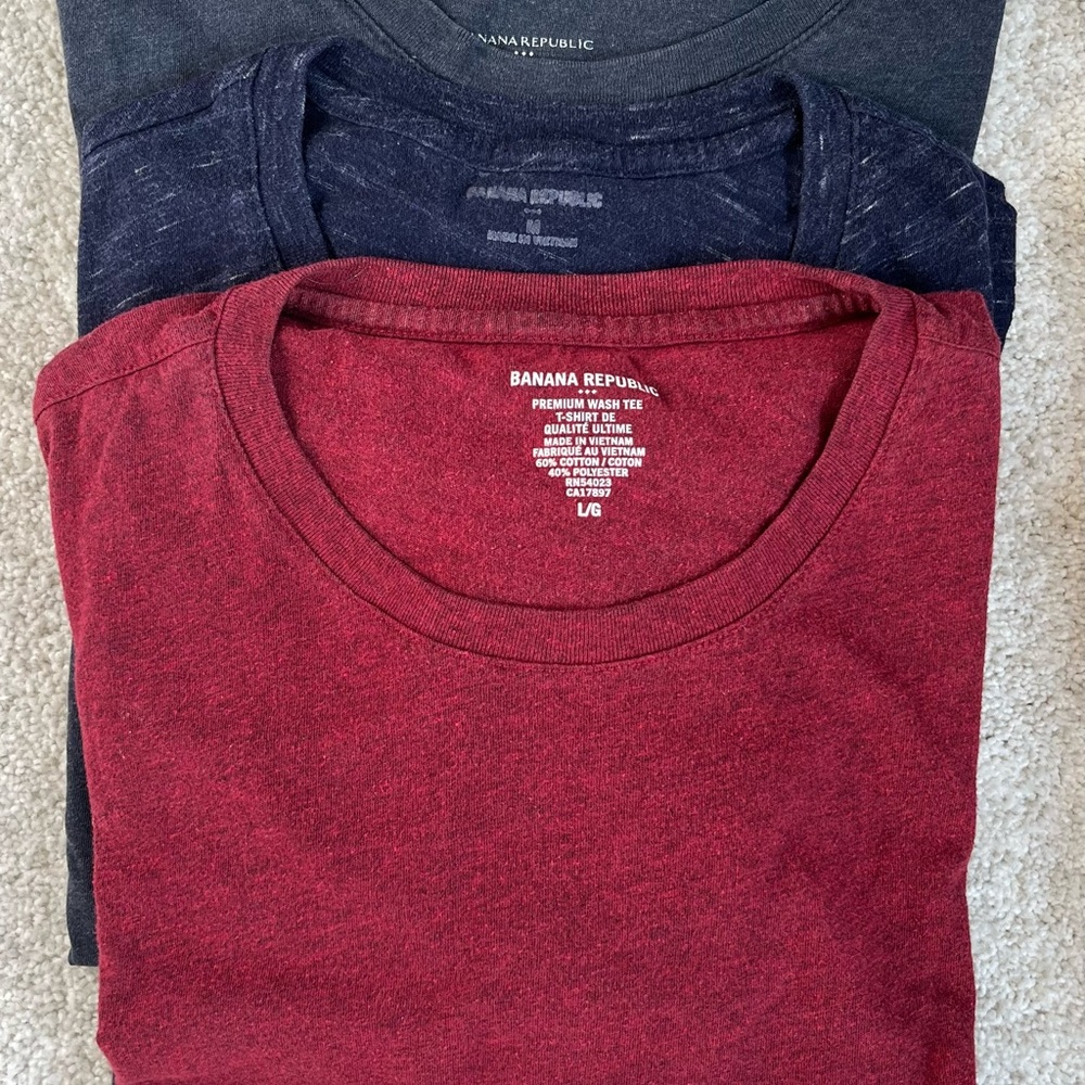 Men's Banana Republic Assorted Color T-Shirt Pack. 8 shirts. - Picture 3 of 9